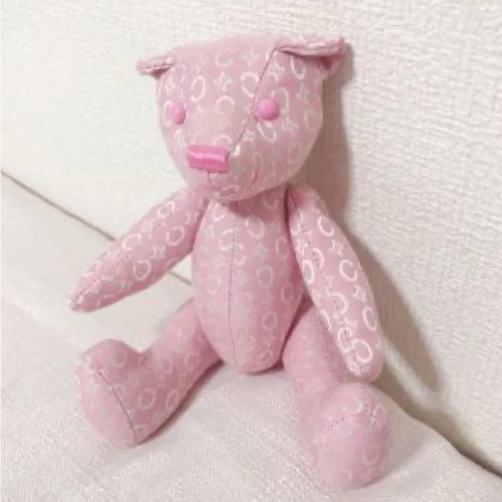 Celine NEW Pink Monogram Teddy Bear - Picture 2 of 2